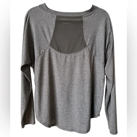 ATHLETA Gray Long Sleeve Top size M - Picture 4 of 4